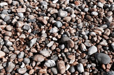 Full frame shot of pebbles