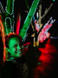 Portrait of smiling young woman