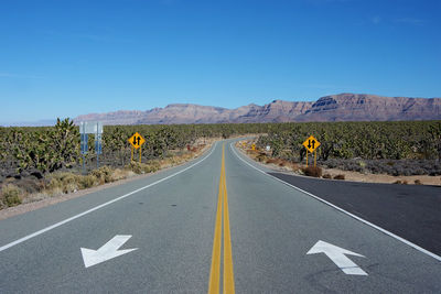 Road amidst landscape against clear sky