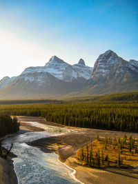 Scenic view of landscape against clear sky