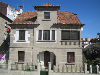 Low angle view of building against sky