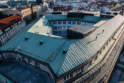 High angle view of cityscape