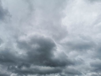 Low angle view of storm clouds in sky