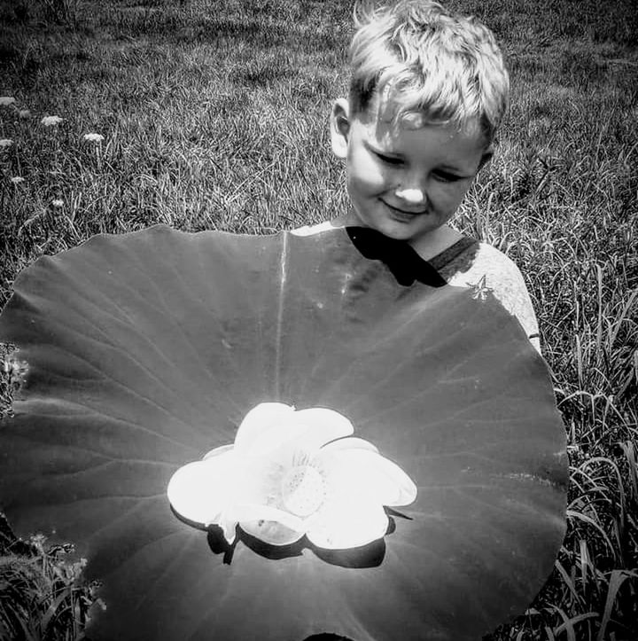 Black And White Photography Lillypads Lilly Outdoors Kiddo Son Child Lake Lakeside Nature Off White C/o Bambi B&W Portrait B&w C/o Bambi Moment Memories Childhood Freedom Missouri Beauty Farm Pond Peace Country Family Time Precious Happy Boy