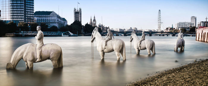 'rising tide' nine elms, london installation