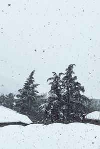 Scenic view of snow covered landscape against sky