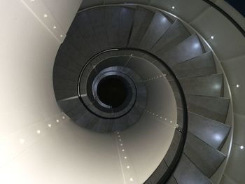 Low angle view of spiral staircase