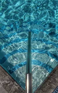 High angle view of swimming pool
