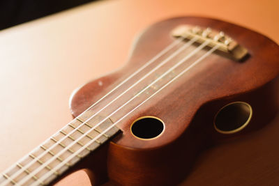 Close-up of guitar