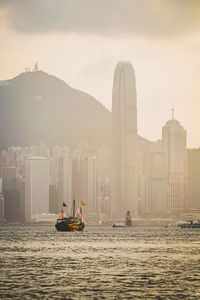 People on boat in sea