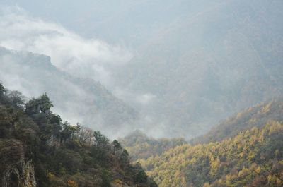 Scenic view of mountains