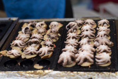 Close-up of food for sale in market