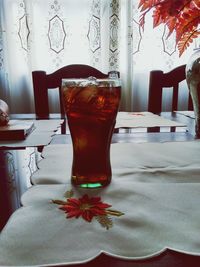 Close-up of drink on table