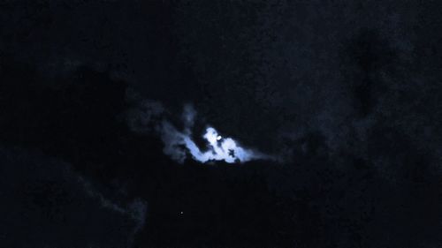 Low angle view of sky at night