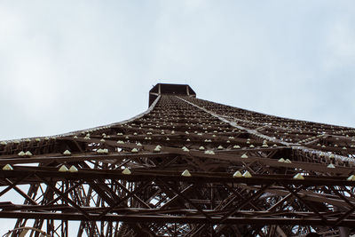 Low angle view of eiffel tower