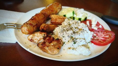 Close-up of food on plate