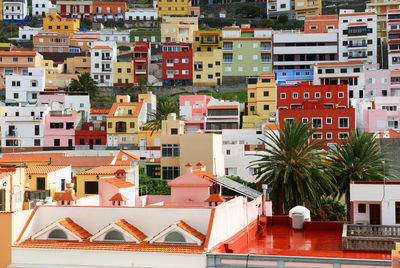 Residential buildings in town