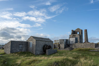 Magpie mine. disused lead mine near the village of sheldon in the derbyshire peak district, england