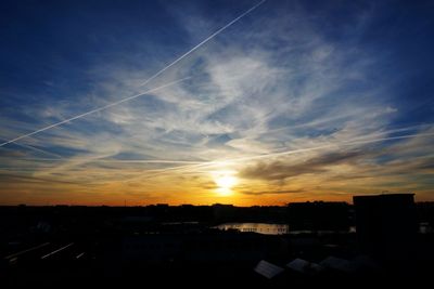 Cityscape at sunset