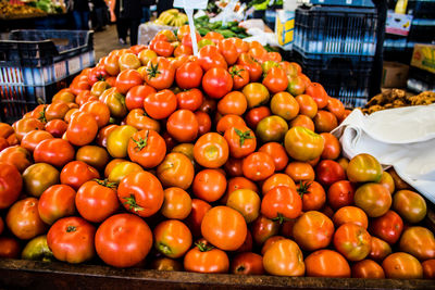 Close-up of vegetables for sale at market stall