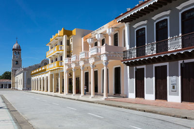 View of historic building against clear sky