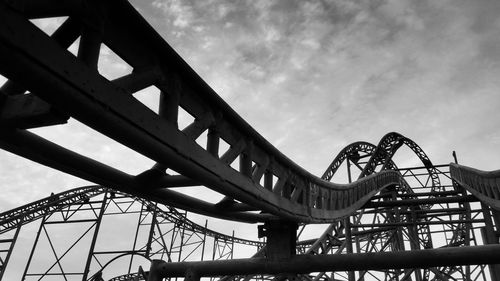 Low angle view of bridge against sky