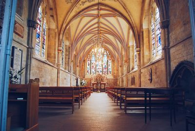 Interior of church