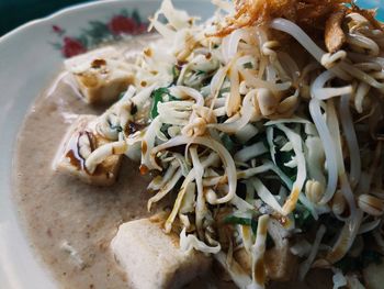 Close-up of food in plate