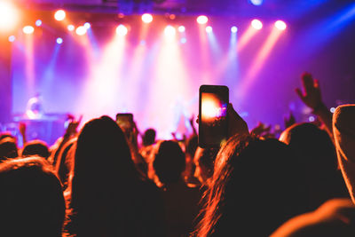 Crowd at music concert