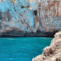 Rock formations by sea