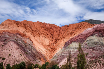 Scenic view of mountain against sky