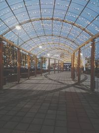 Empty corridor of building