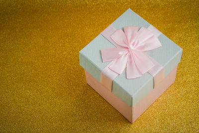 Close-up of gift box