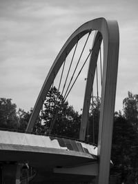 Low angle view of bridge against sky