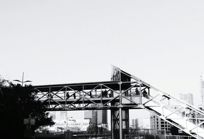 Low angle view of built structure against clear sky