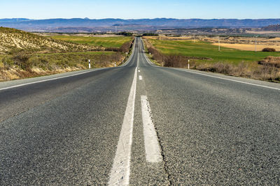 View of road passing through land