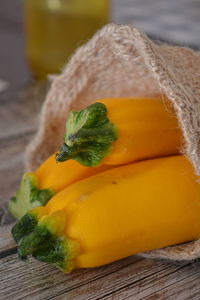 Close-up of food on table