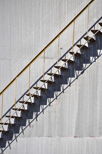 Low angle view of spiral staircase