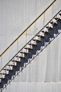 Low angle view of spiral staircase