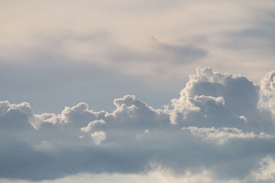 Low angle view of clouds in sky