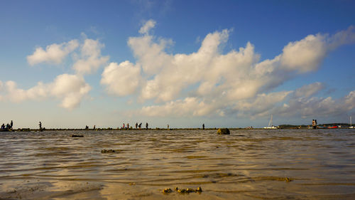 Panoramic view of sea against sky
