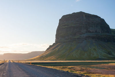 Road passing through mountain
