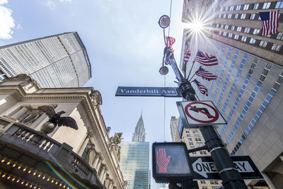 Low angle view of skyscrapers