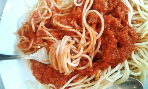 Close-up of meal served in plate