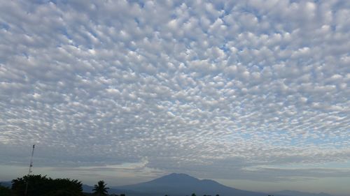 Scenic view of landscape against cloudy sky