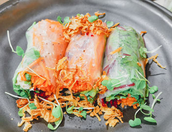 Salad rolls.