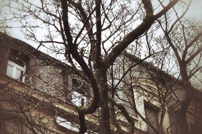 Low angle view of buildings against sky