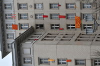 Low angle view of buildings in city