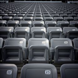 Full frame shot of empty seats