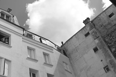 Low angle view of building against sky